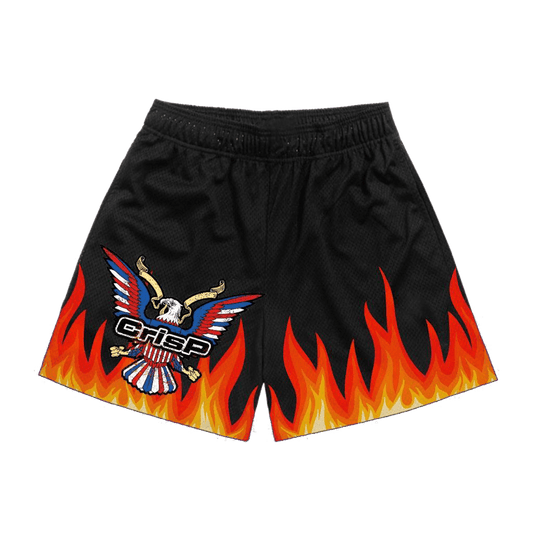 Red Flames Shorts