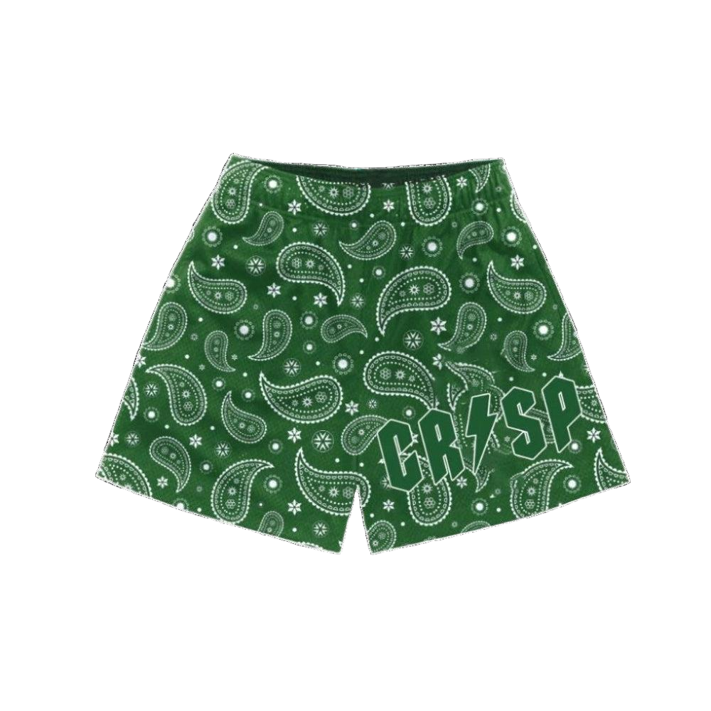 Green Bandana Shorts