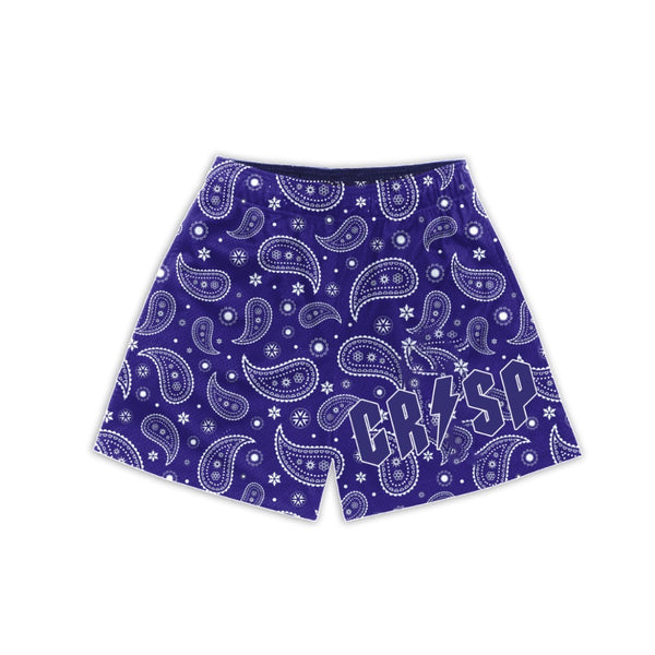 Blue Bandana Shorts