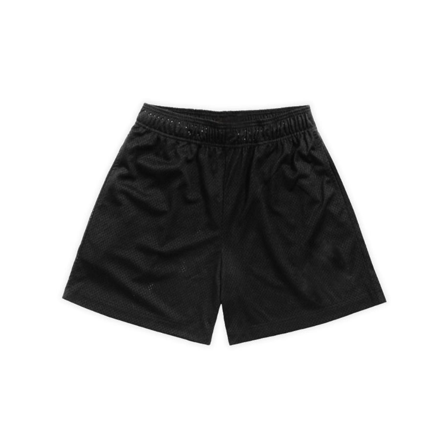 Black Blank Mesh Short