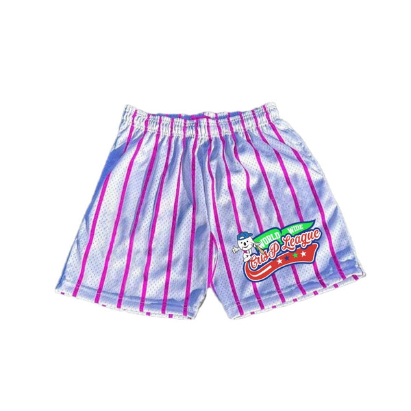 Pink Pinstripes Shorts