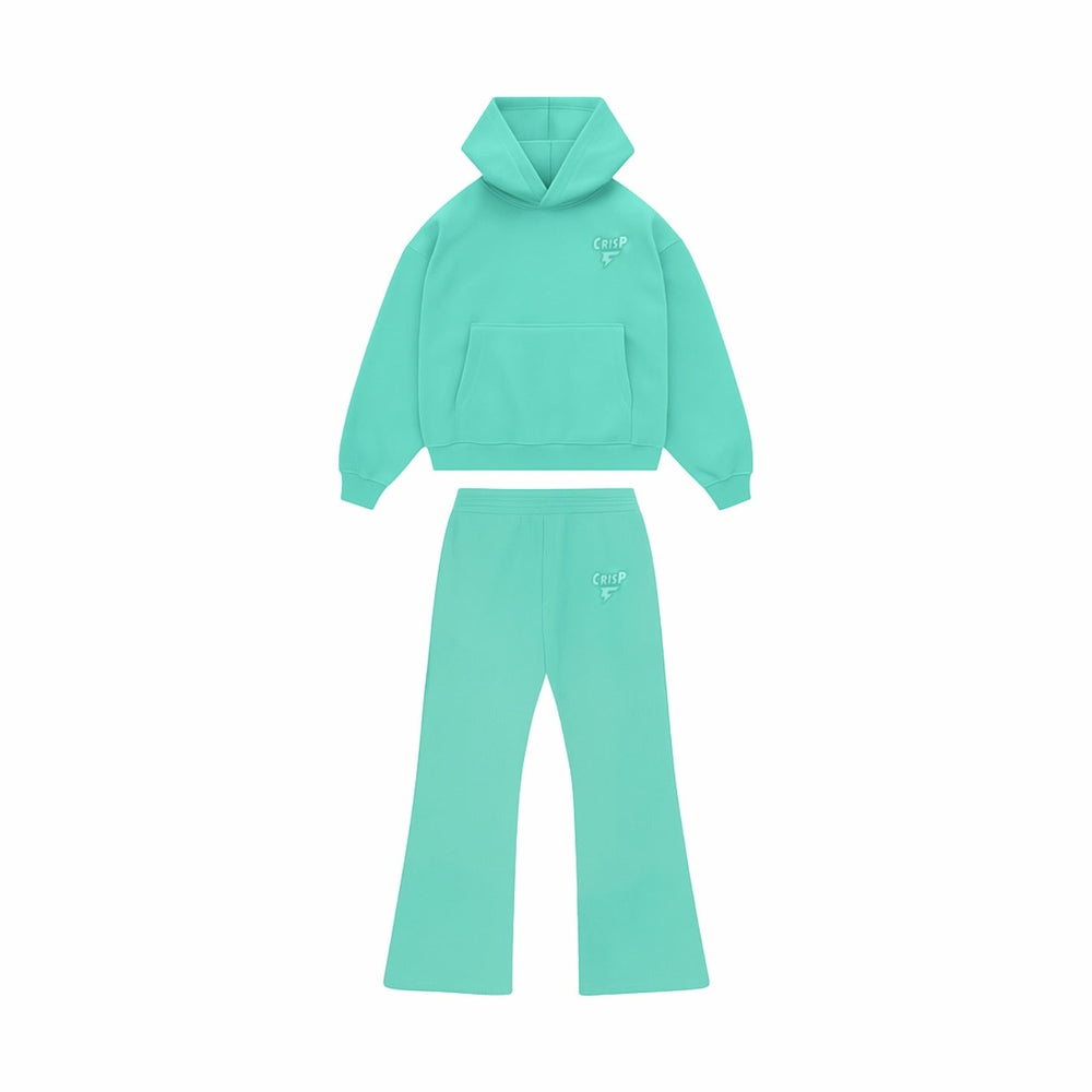Tiffany Green Flared Sweatsuit