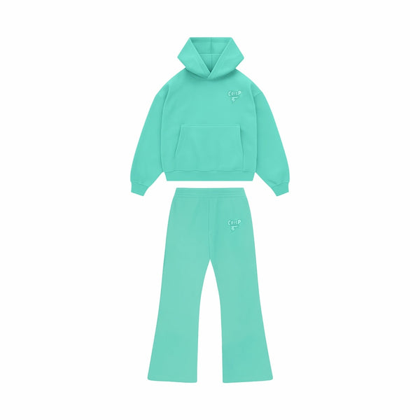 Tiffany Green Flared Sweatsuit