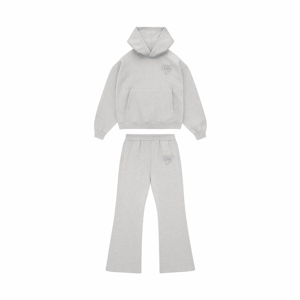 Cool Gray Flared Sweatsuit