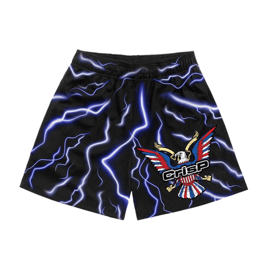 Blue Flames Shorts