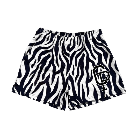 Black and white Tiger print Shorts