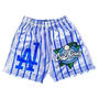 Blue Pinstripes Shorts