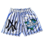 Black Pinstripes Shorts