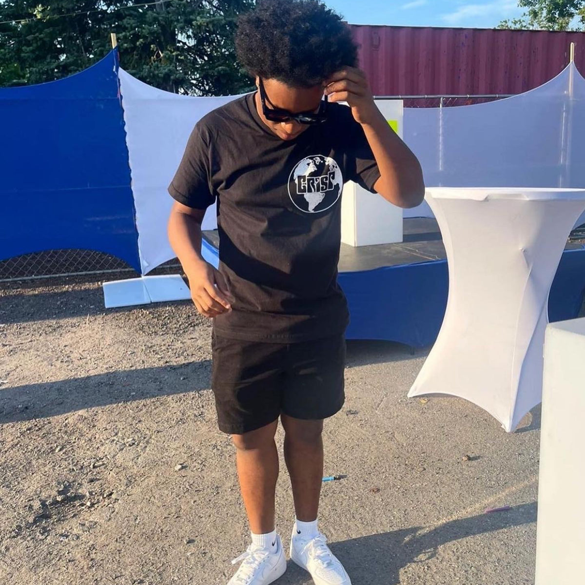 The World is Yours Black tee - CrisP NYC