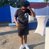 The World is Yours Black tee - CrisP NYC